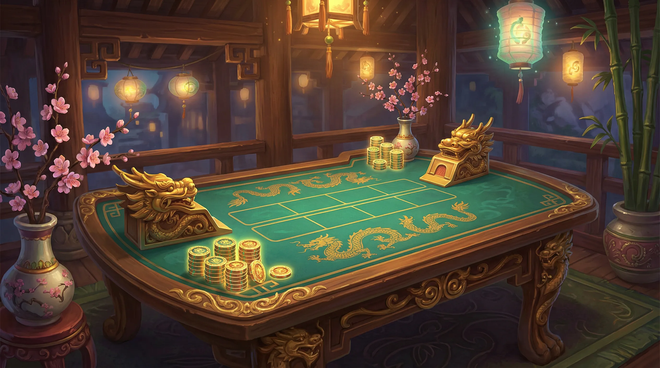 Mesa de bacará elegante no cassino online brlbet